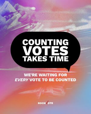 Image post by @rockthevote on Instagram