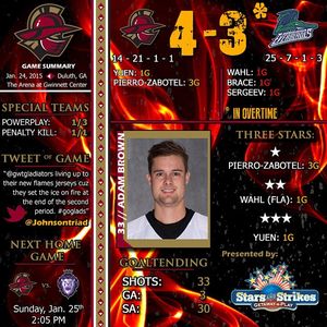 Image post by @atlgladiators on Instagram