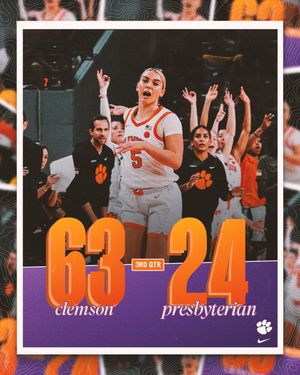 Image post by @ClemsonWBB on Twitter/X