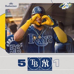 Image post by @raysbaseball on Instagram