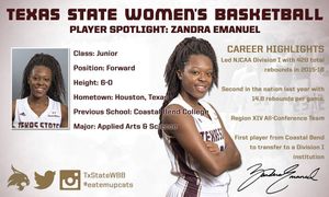 Image post by @txstatewbb on Instagram