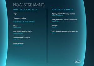 Image post by @DisneyPlus on Twitter/X