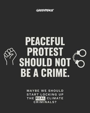 Image post by @greenpeace on Instagram