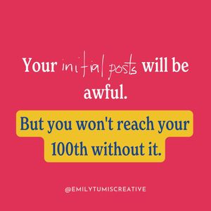 Image post by @emilytumiscreative on Instagram