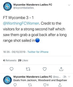 Image post by @wwfcwomen on Instagram