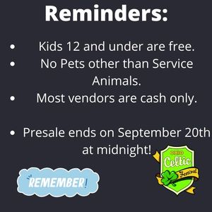 Image post by @ohiocelticfest on Facebook