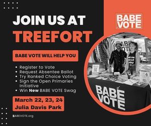 Image post by @babevote on Instagram