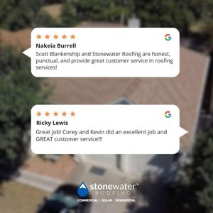 Image post by @stonewaterroofing on Instagram