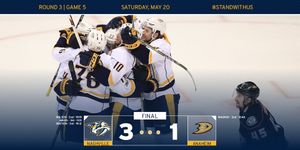 Image post by @PredsNHL on Twitter/X