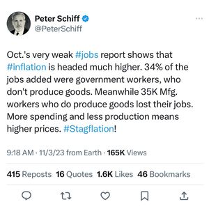 Image post by @peterschiff on Instagram
