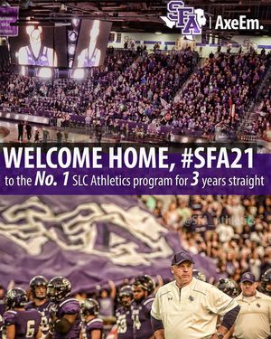 Image post by @sfa_athletics on Instagram