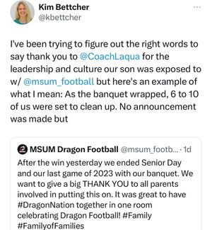 Image post by @msum_football on Instagram