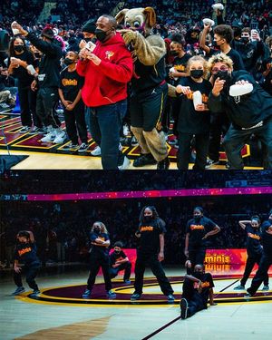 Image post by @CavsEntertainmentTeams on Facebook