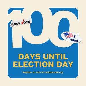 Image post by @rockthevote on Instagram