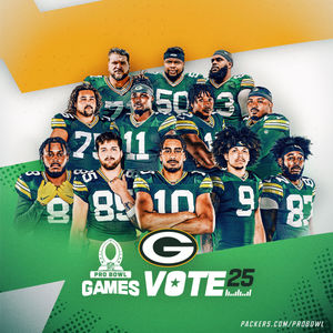 Image post by @packers on Twitter/X