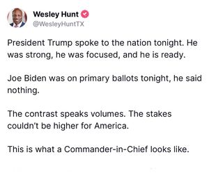 Image post by @wesleyfortexas on Instagram