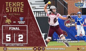 Image post by @txstatesoftball on Instagram