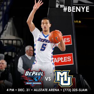 Image post by @DePaulBlueDemons on Facebook