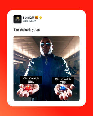 Image post by @betmgm on Instagram