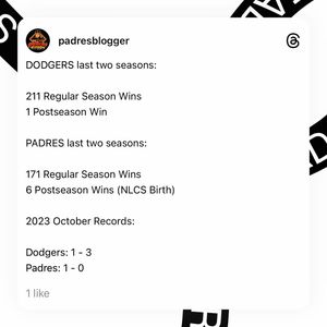 Image post by @padresblogger on Instagram