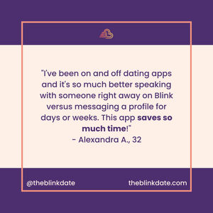 Image post by @theblinkdate on Instagram