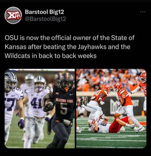 Image post by @barstool_big12 on Instagram