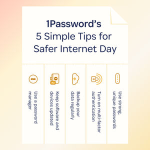 Image post by @1password on Instagram