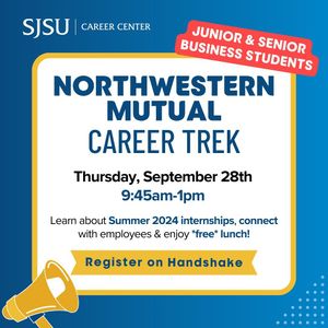 Image post by @sjsu_careercenter on Instagram