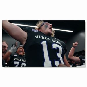 Image post by @weberstatefb on Instagram