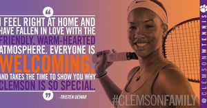 Image post by @clemsonwtennis on Instagram