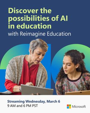 Image post by @MicrosoftEDU on Twitter/X