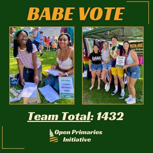 Image post by @babevote on Instagram