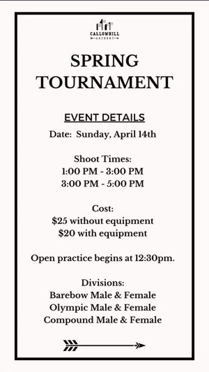 Video post by @CallowhillArchery on Facebook