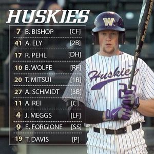 Image post by @uw_baseball on Instagram