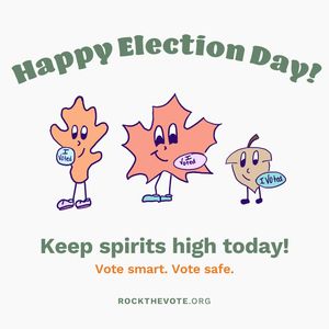 Image post by @rockthevote on Instagram