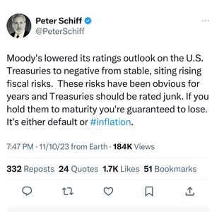 Image post by @peterschiff on Instagram