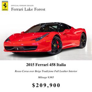 Image post by @ferrarilakeforest on Instagram