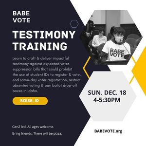 Image post by @babevote on Instagram