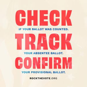Image post by @rockthevote on Instagram