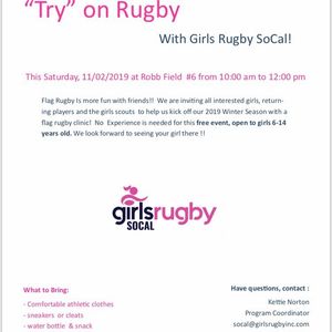 Image post by @girlsrugbysocal on Instagram