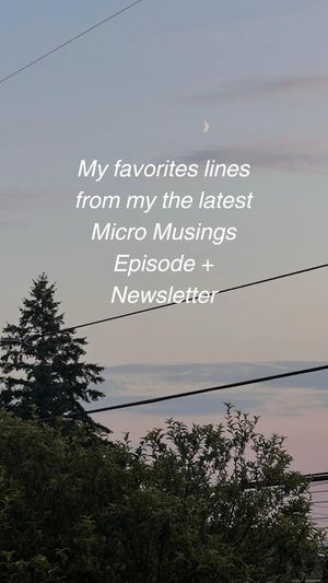 Video post by @micromusingspod on TikTok