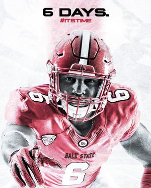 Image post by @ballstatefb on Instagram