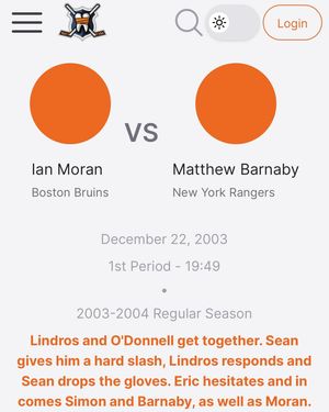 Image post by @hockeyfights on Instagram