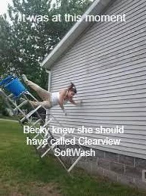 Image post by @clearviewsoftwash.oh on Facebook