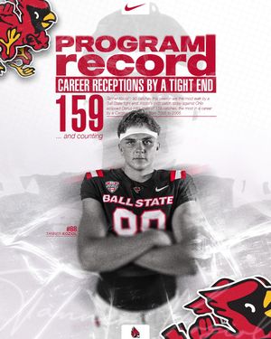 Image post by @ballstatefb on Instagram