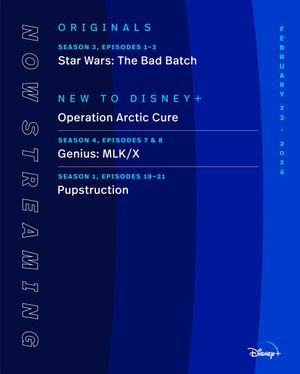 Image post by @DisneyPlus on Twitter/X