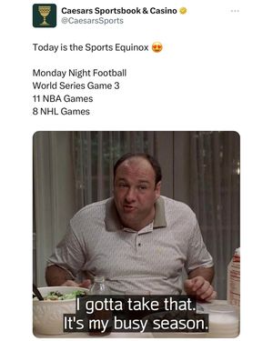 Image post by @caesarssports on Instagram