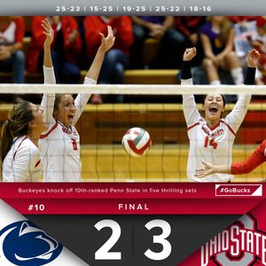 Image post by @OhioStateWVB on Twitter/X