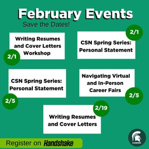 Image post by @msu_careerservices on Instagram