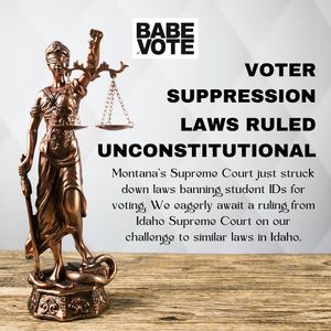Image post by @babevote on Instagram